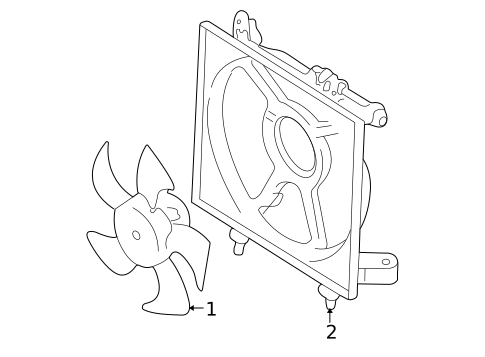 Cooling Fan for 2006 Subaru Legacy #1