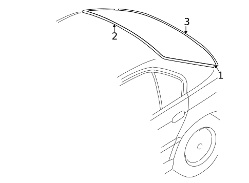 Glass & Hardware - Back for 1997 BMW 750iL #0