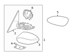 51167112427 - : Left mirror cap/number 3 in the picure for BMW Image