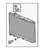 1901064AA01 - Cooling System: Radiator Assembly for Honda Image