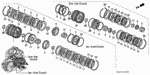 22510PAX003 - Transmission - Automatic: GUIDE, CLUTCH (1-2) for Honda Image