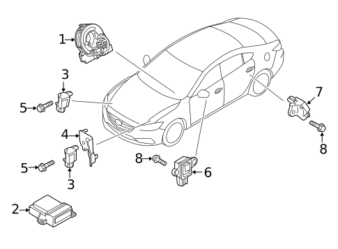 Air Bag Components for 2020 Mazda 6 #0