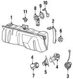 F2VZ9002A - Fuel System: Fuel Tank for Ford: Country Squire, Crown Victoria, LTD Crown Victoria | Lincoln: Town Car | Mercury: Colony Park, Grand Marquis Image