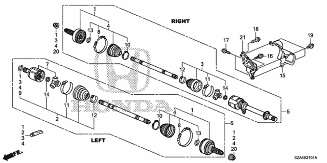 Driveshaft ('12-) for 2012 Honda Pilot #0