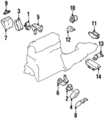 K01139040B - Engine: Side Mount for Kia: Sportage Image