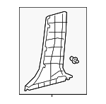 6241330271C0 - Body: Lower Center Pillar Trim for Toyota Image