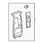 6241030410C0 - Body: Upper Center Pillar Trim for Toyota: Crown Signia Image