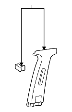 8583025250LT - Body: Center Pillar Trim for Hyundai Image