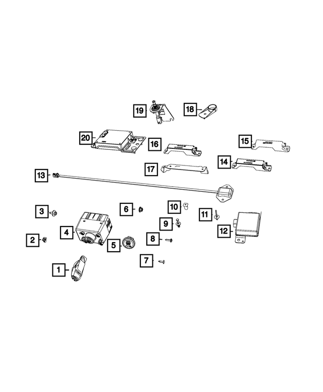 6508987AA - : Snap In Nut for Mopar Image