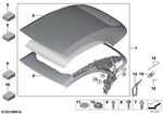 54345A05DF1 - : Mounting Kit, Convertible Top Fabric for BMW Image