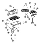 53031760AB - Fuel: Air Cleaner Cover for Mopar Image