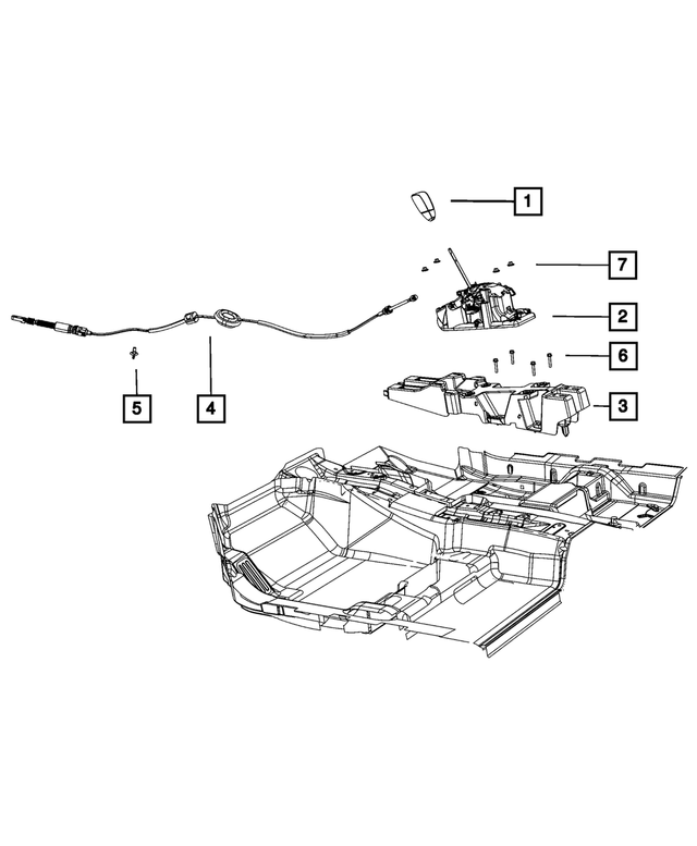 4680676AD - Transmission: Console Bracket for Mopar Image