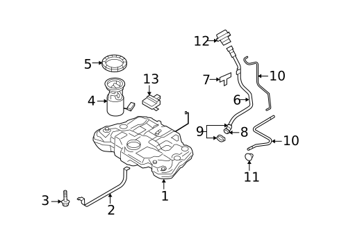 Fuel System Components for 2016 Volvo XC70 #0