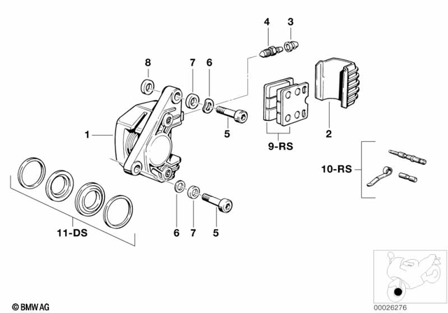 34211237234 - : Repair Set Brake Caliper for BMW-Motorrad Image