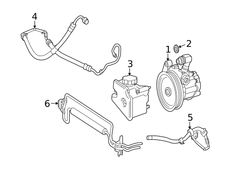 Pump & Hoses for 2010 Mercedes-Benz CLS550 #0