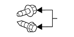 11604438 - Body: Upper Hinge Bolt for GM Image