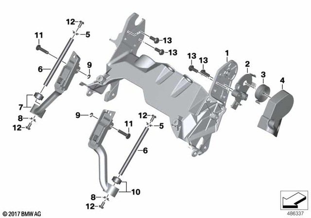 46638551406 - : Cover For Coil Spring for BMW-Motorrad Image