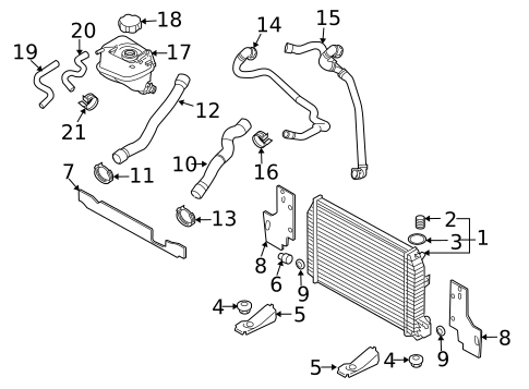 Radiator & Components for 2007 Saab 9-3 #0