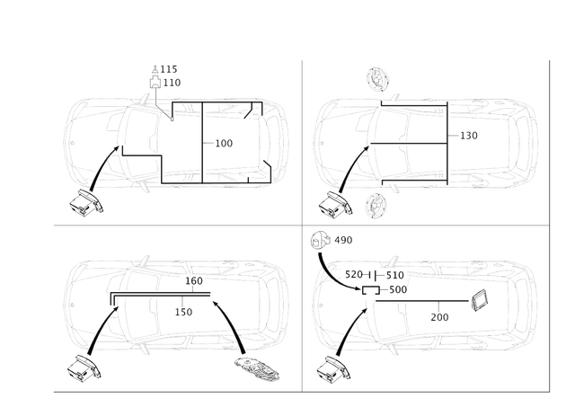 1644401232 - Electrical System: Electrical Wiring Harness for Mercedes-Benz Image image