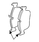 34112282995 - Brakes: Front Pads for BMW: 525i, 525iT, 530i, 535i, 535is, 540i, 735i, 735iL, 740i, 740iL, 750iL, M3, M5, Z3, Z4 Image