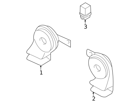 Horn for 2003 INFINITI G35 #0