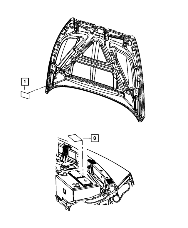 4606818AA - Labels: Battery Label for Mopar Image