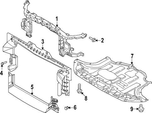 Radiator Support for 2024 Hyundai Kona #0