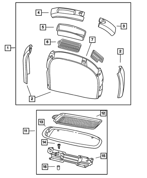 Interior Storage for 2003 Chrysler Voyager #0