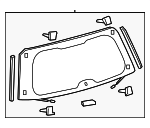 6810560320 - Body: Lift Gate Glass for Lexus: LX570 Image