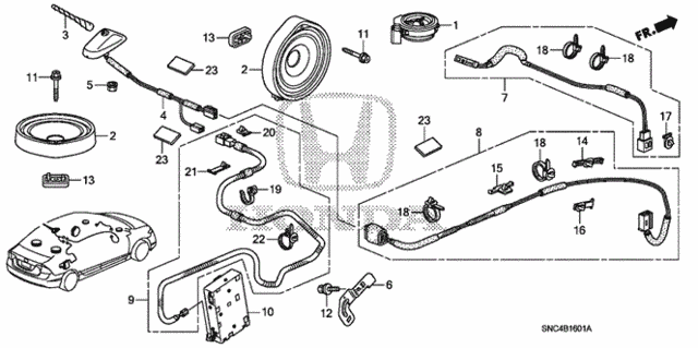 Antenna - Speaker (2) for 2011 Honda Civic #0