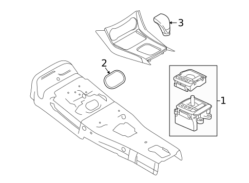 Center Console for 2019 INFINITI QX30 #1