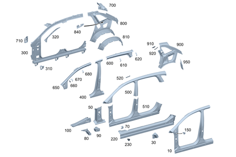 Side Walls for 2026 Mercedes-Benz Maybach EQS 680 SUV #0