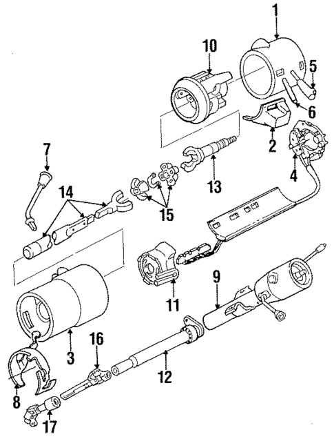 Shroud, Switches & Levers for 1987 Dodge Caravan #0