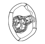 32335A95149 - Steering: Steering Wheel for BMW: 530i, 530i xDrive, 540i xDrive, 550e xDrive, X3 Image