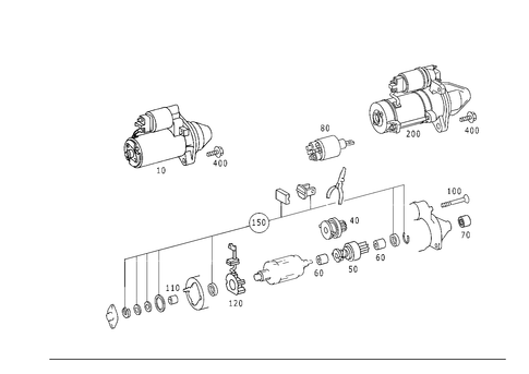 Starter for 1999 Mercedes-Benz SLK230 #0