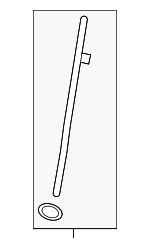 12612349 - Engine: Guide Tube for Buick: Enclave, LaCrosse | Cadillac: CTS, SRX, STS | Chevrolet: Camaro, Traverse | GMC: Acadia | Saturn: Outlook Image