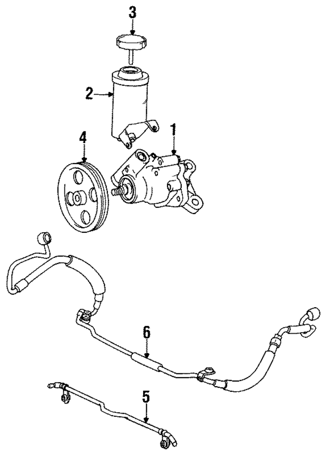 4432050020 - : Power Steering Pump for Lexus Image