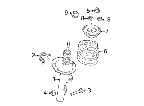 Shocks & Struts for 2012 Ford Explorer #1
