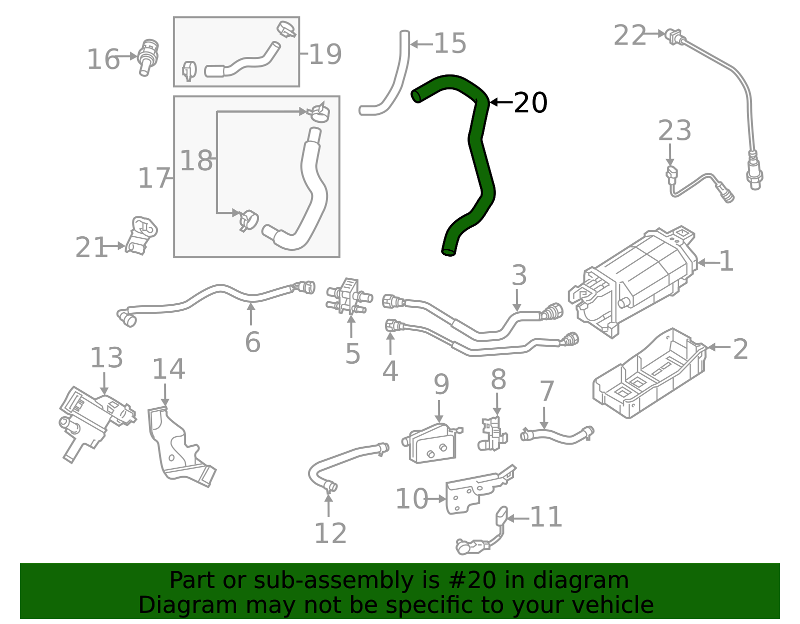 2018-2020 Hyundai Elantra GT Breather Tube 26710-2E220 | MotorMotor