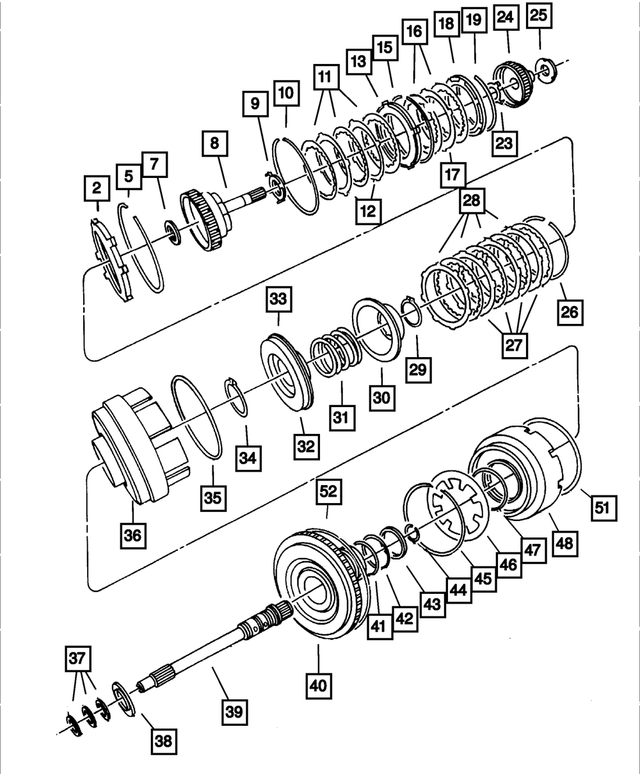 4659993AC - Automatic Transmission 4 Speed: Overdrive Clutch Hub And Shaft for Mopar Image