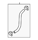 254122J100 - Cooling System: Lower Hose for Kia: Borrego Image