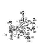 6510300AA - Front Suspension: Hex Head Screw And Washer for Mopar Image