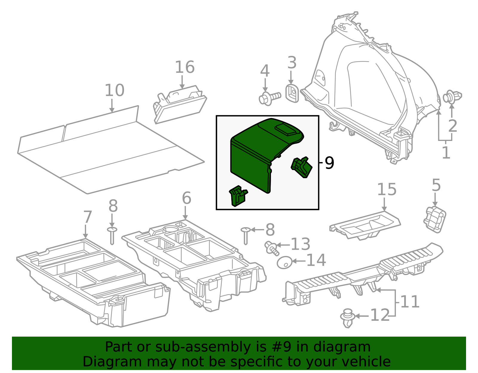 Toyota OEM Drive Motor Battery Pack Cover 58440-47010-C2 | Toyota