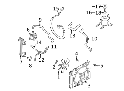 Cooling Fan for 2004 INFINITI M45 #0