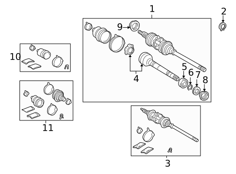 Drive Axles for 2002 Toyota Avalon #0