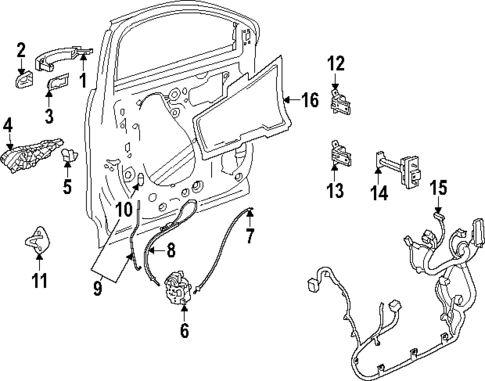 Rear Door for 2025 Buick Encore GX #0