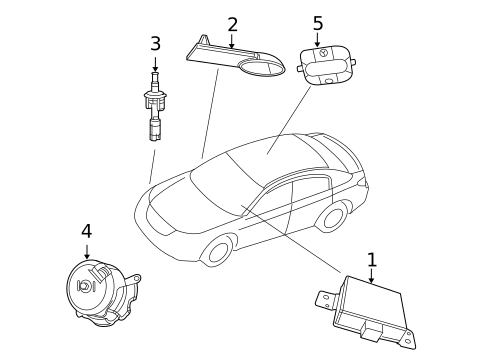 Alarm System for 2010 Chrysler Sebring #1