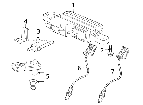 Emission Components for 2008 Pontiac G8 #0