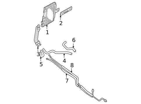 Trans Oil Cooler for 2002 Mitsubishi Montero Sport #0