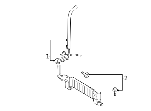 Power Steering Oil Cooler for 2017 Lexus LX570 #0